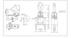 Auto Car Boat Truck Illuminated Led Toggle Switch ON OFF With Safety Aircraft Flip Up Cover Guard 12V20A transparent
