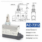 10A 250V AZ Waterproof Microswitch Travel Micro Limit Switch Small Horizontal Roller Lever AZ-7312 AZ-7311 AZ-7121 AZ-7310 TZ