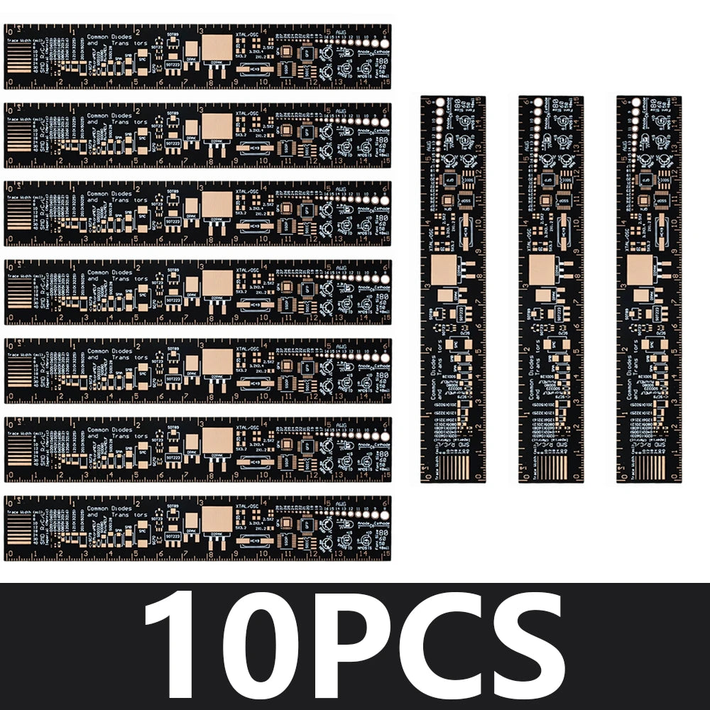 1~10PCS EGBO PCB Ruler For Electronic Engineers For Geeks Makers For Arduino Fans PCB Reference Ruler PCB Packaging Units v2 - 6