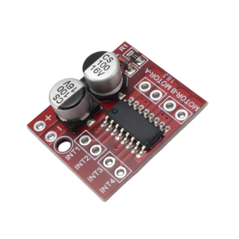 Mini L298N Motor Driver Module 1.5A Dual H-Bridge 2V-10V PWM Speed Control for Arduino Smart Car Robot