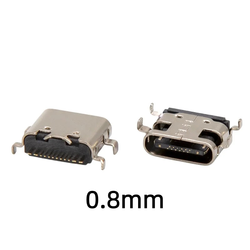 USB 3.1 Type C 12Pin 16Pin Female Socket PCB Solder Connector High Current Fast Charging Port Jack SMD SMT DIY Type-C Adapter