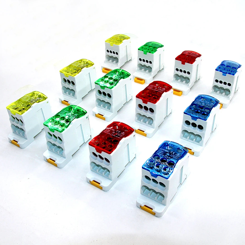 Din Rail Terminal Block Distribution Power Wire Electrical Connector Electric Split Junction Box UKK80A/125A/160A/250A/400A/500A