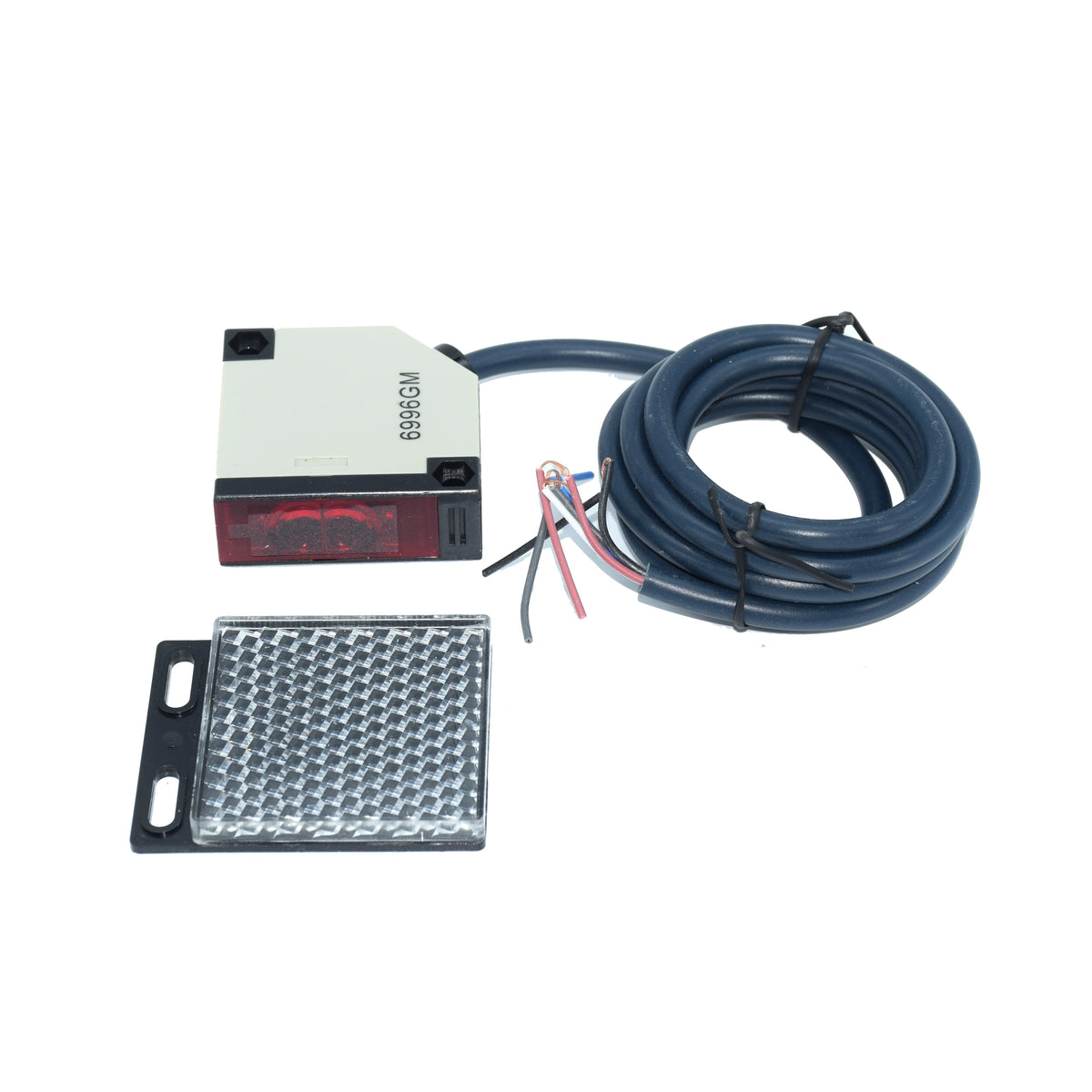 DC12-24V Square Reflex Light Barrier Sensor E3JK-R4M1 Reflective Photoelectric Switch