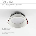 Recessed Tuya Bluetooth/Zigbee Matter 3CCT Smart LED Downlight 110V/220V 5W-12W Spotlight Bedroom Kitchen Indoor Downlight