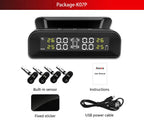 E-ACE K07 TPMS Solar Sensor Intelligence Wireless Tire Pressure Monitoring System Temperature Warning With 4 Sensors