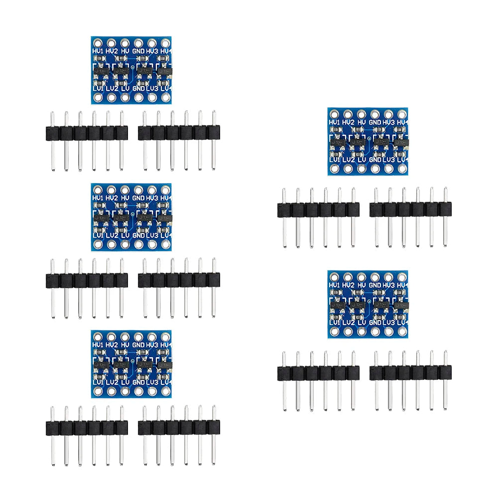 1-20PCS 4MOS Transistor Level Conversion Module 3V and 5V 4 Channel Logic Level Shifter Bi-Directional High Speed IIC UART SPI