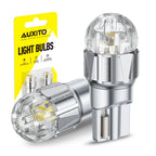 AUXITO 2Pcs Car LED T10 W5W Canbus Reading Dome Lamp Marker Wedge License Plate Light Bulb 168 194 192 LED 12V White Red Amber