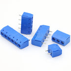 10Pcs KF301 Straight Pin 2P 3P 4P 5P 6P Screw PCB Terminal Blocks Pitch 5.0mm Connector Assortment Kit KF-301