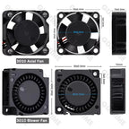 Gdstime Brushless Turbo Fan 24V Dual Ball 30mm 40mm 50mm For 3D Printer Fan DC Blower Cooling Fan 3010 4010 4020 5015 Clooer