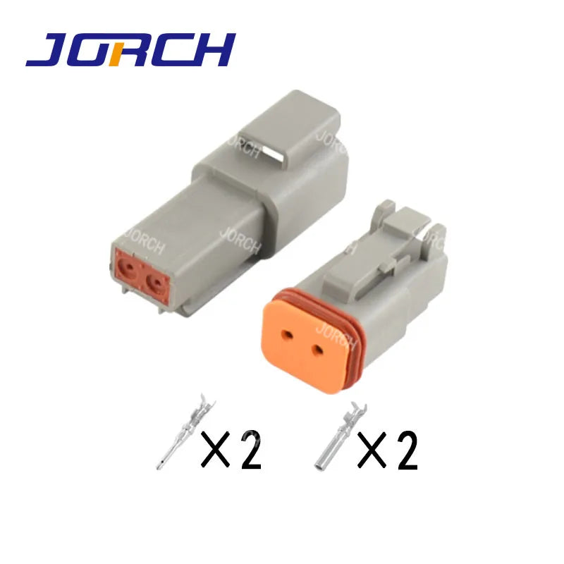 5 Sets 2pin Deutsch DT Waterproof Male Female Electrical Connector Plug DT04-2P DT06-2S With Terminals