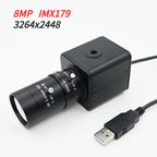 HD 16MP USB Camera With 5-50mm 2.8-12mm Varifocal CS Lens,IMX298 4656X3496 10fps,For Image Recognition,High Shoot Document Scan