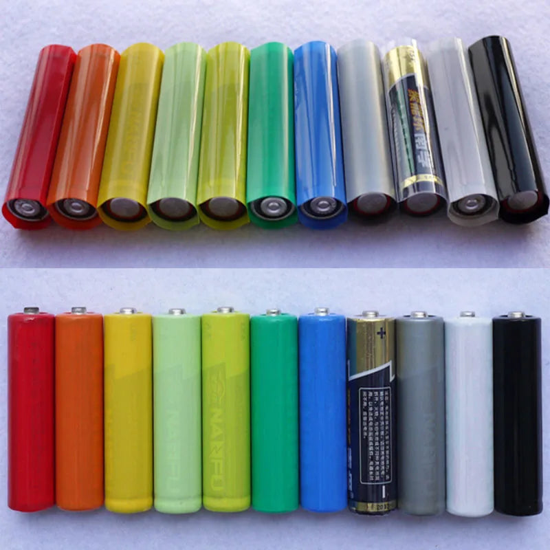 No.5(AA) Battery PVC Heat Shrink Tube Repair protective film Insulated Wrap Protect Case Pack Sleeve