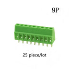 25PCS/50PCS 2.54mm rising clamp kf128-2.54 pcb screw terminal block DG308-2.54mm MPT0.5/-2.54 EK254V