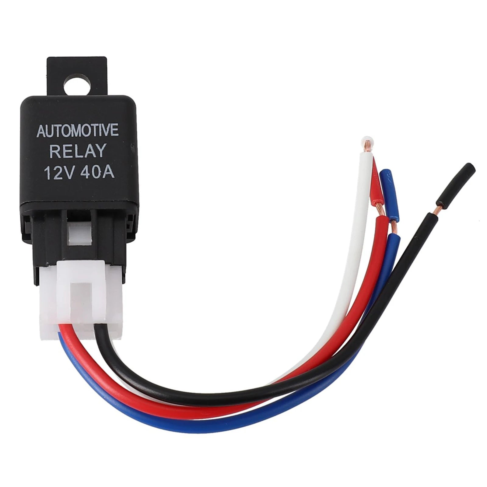 Reliable 12V 40A Car Automotive Relay 4 Pin SPST Contact Type Suitable For Strobe Lights Fog Lights Car Alarms And More