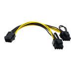 PCIe 6pin to 6 2 pin PCI 8pin Adapter Splitter Power Extension Cable,Power Supply PCI-e 6-pin to 8-pin for PCI Express GPU