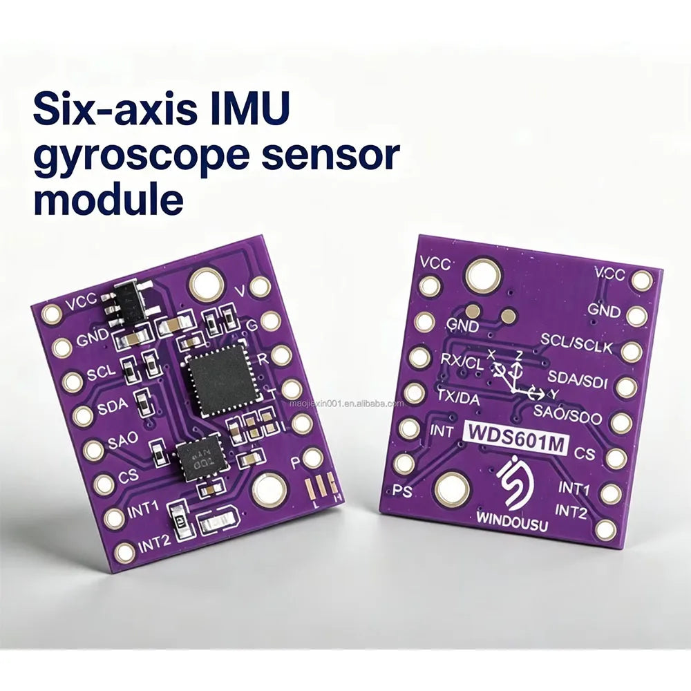 6-axis IMU module BMI323 ICM-45686 6DOF accelerometer gyroscope and motion sensor BMI323 / ICM-45686 optional.