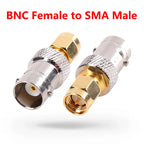 5/20/100PCS RF Connector RF Coax Coaxial SMA Male Plug to BNC Female M/F Radio Antenna Connector Adapter Gold Plating