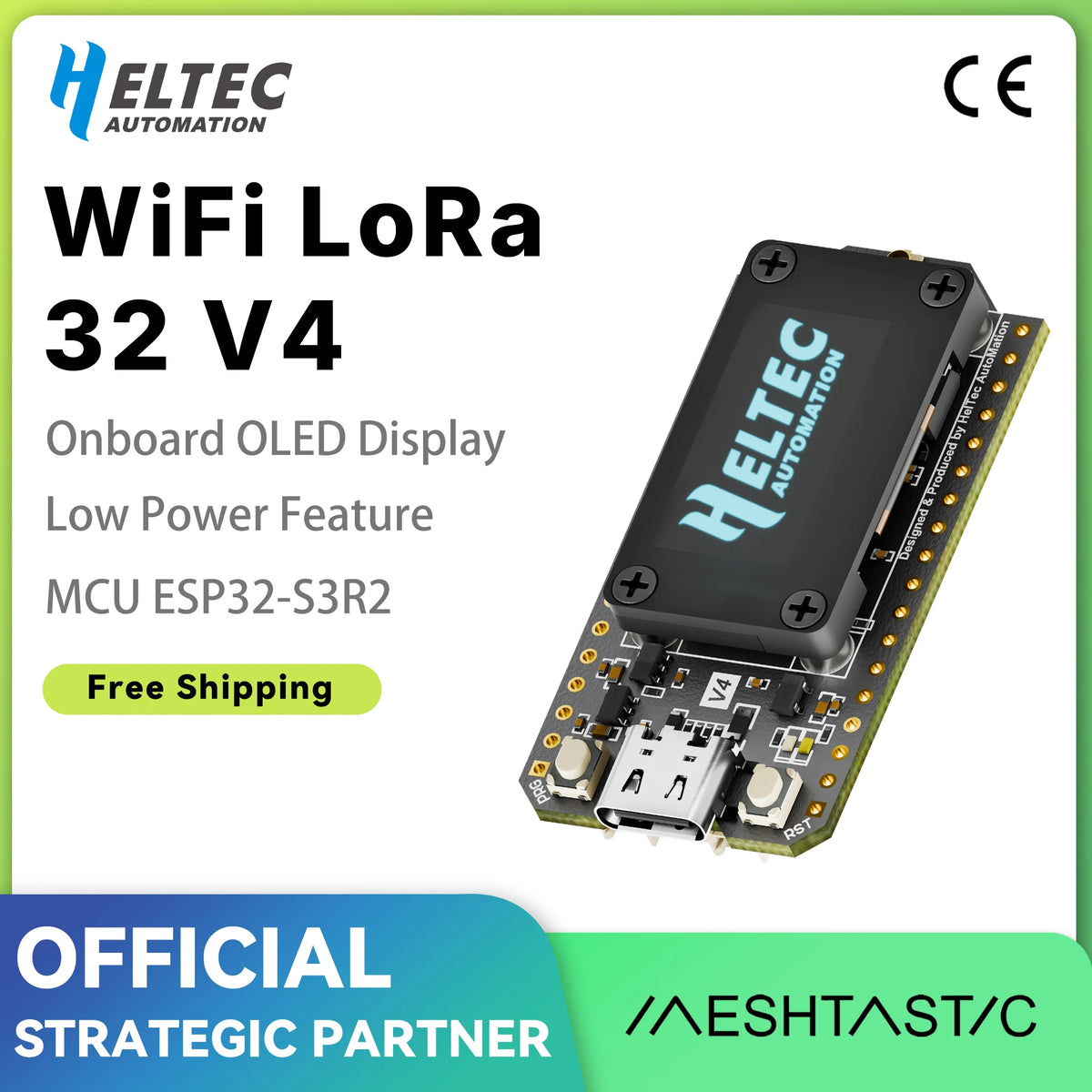 Heltec LoRa32 V4 ESP32 SX1262 LoRa Dev Board With GPS And 0.96" OLED Solar Powered For Arduino Mesh Network IoT