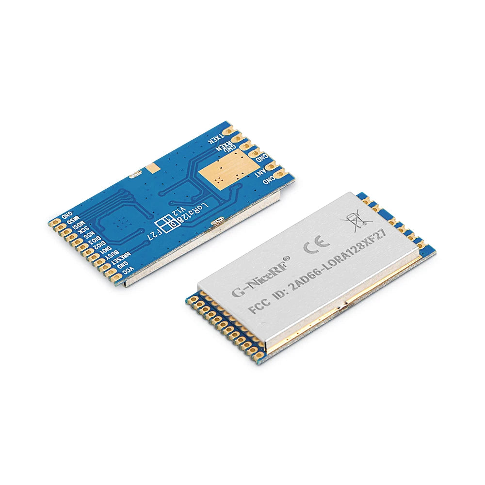 2pcs/lot FCC / CE Certified LoRa1280F27 - 500mW Long Range 2.4G LoRa Module SX1280 Chip 2.4GHz RF Wireless Transceiver