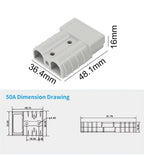 Crocodile Electrical Battery Clamp, Alligator Clips, Test Connector for Jumper Cables Boost, Car Caravan Van, 150A