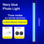Colorful LED Night Lamps RGB Atmosphere Fill Light Rechargeable Bedroom Photography Lighting Room Decor Luz De Preenchimento New