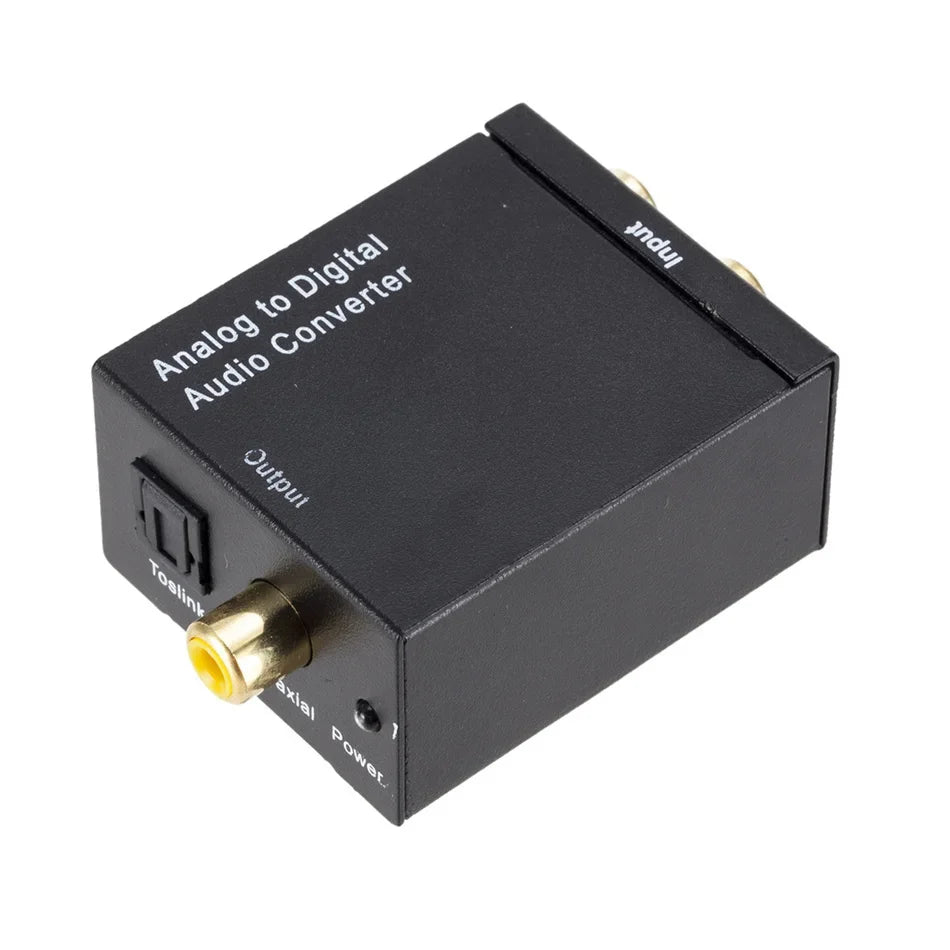 Analog To Digital ADC Audio Converter Optical Coax RCA Toslink Audio Sound Adapter SPDIF Adaptor for Apple TV for Xbox 360 DVD