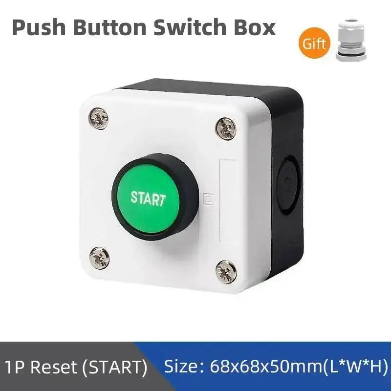 Push Button Box Switch Arrow Symbol Indicating Start Stop Recovery Reset Waterproof Emergency Stop Industrial Handheld Control