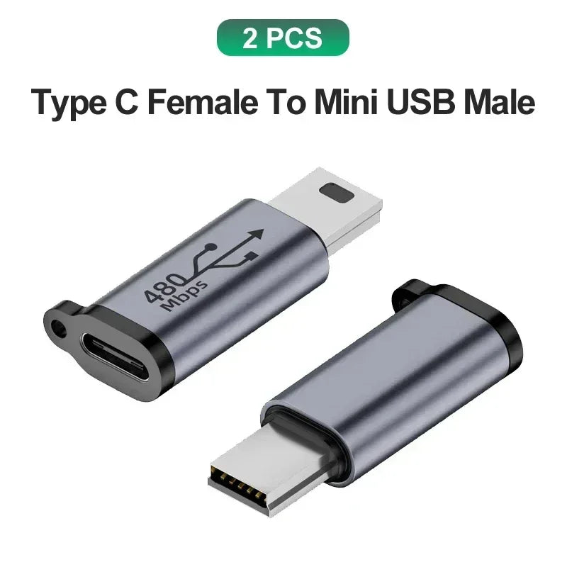 USB C Adapter Type C To Micro To Mini USB Female Converters for IPhone 14 13 Xiaomi Samsung for Lightning Male Charger Adapter