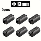6/10PC Snap Magnetic Ring Ferrite Filter For Cable Shield Removable EMC Inner Diameter  5mm 7mm 9mm 11mm 13MM Degaussing Filter