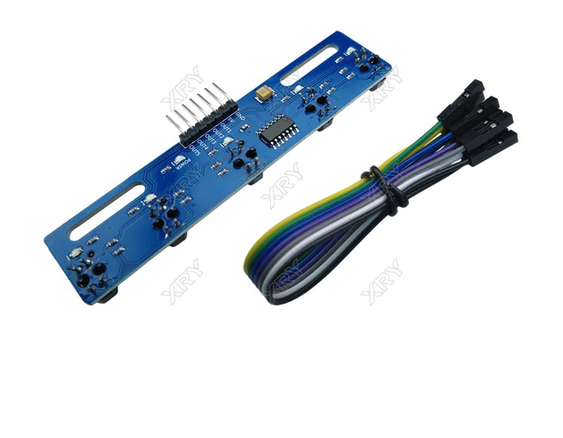 XRY 5-Way Black and White Line Identification Sensor Module Tracking Intelligent Car Infrared Sensor TCRT5000