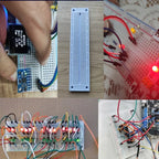MB102 ZY-204 Solderless Breadboards: 170/400/700/750/830/1600 Plug Holes, Versatile Prototyping and Circuit Testing Boards for D