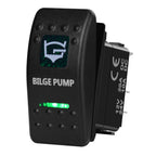 12V/24V Marine Rocker Switch Green LED SPST ON-OFF & DPDT ON-OFF-ON Momentary Toggle for 4x4 Off-Road RZR ATV ARB Carling Style
