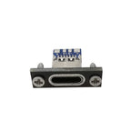 5/10Pcs Type-C USB 3.1 Female Jack Connector 2Pin 4Pin Charging Port USB C Socket With Screw Fixing Plate