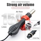 JCD 8858A Micro Hot Air Gun 750W Soldering Rework Station LCD Digital Display Hair Dryer Welding Repair Tools BGA SMD Heat Gun