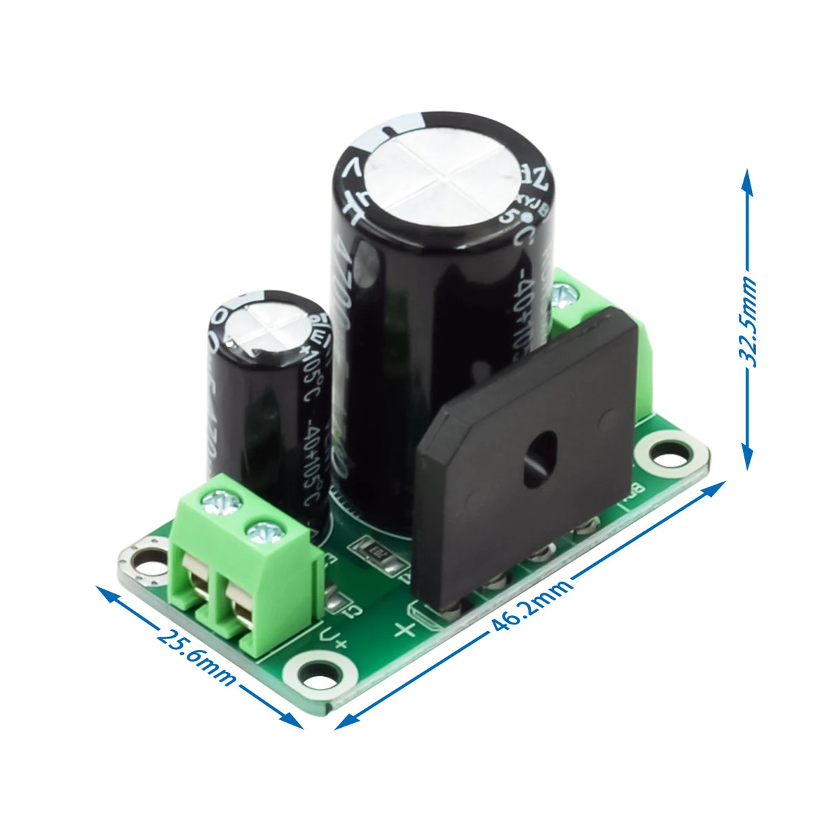 8A 4700UF/35V Single Power Supply Rectifier Filter Board Power Amplifier Non Regulator Power Module