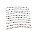 1000PCS Plastic heat shrink tubing cable marker label Wire Number 0 to 9 1-50mm white  cable markers insulation shrink ratio 2:1