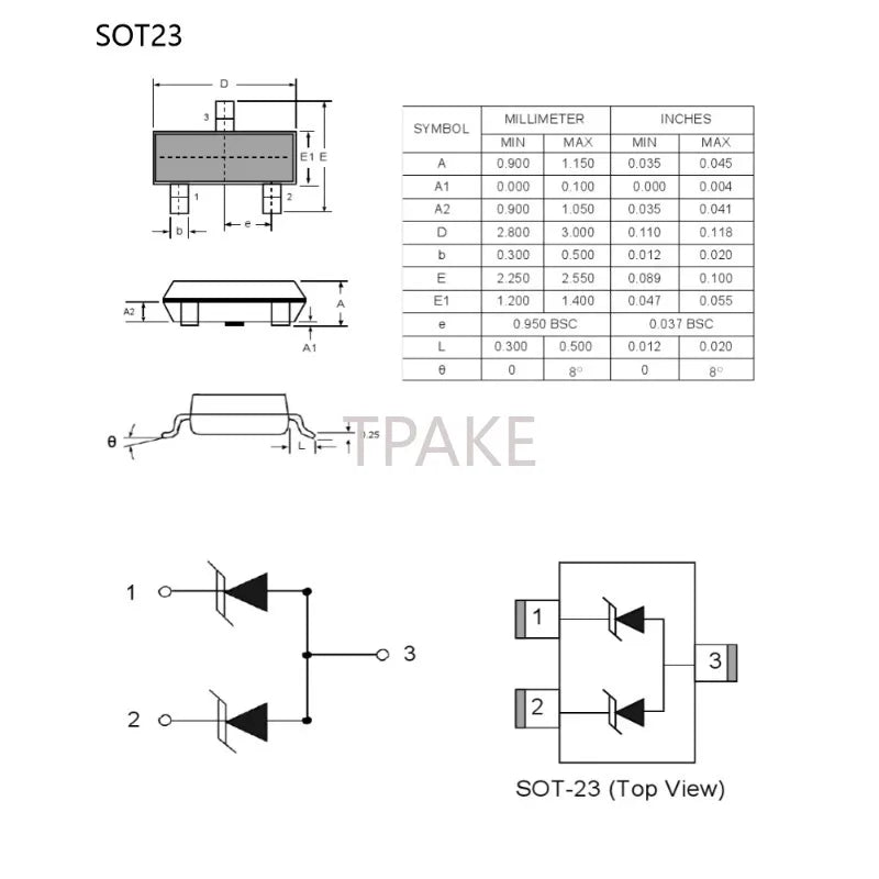SMD P/N-Channel MOSFET Transistor SOT-23 SI2300/01/02/04/05/06 A1/2/4/5/6SHB SI2312 AE9T AO3400/01/02/04/07 A09/19/29/49/79T