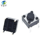 50PCS Tactile Push Button Switch for Arduino 6x6x5mm 6*6*5mm 4PIN