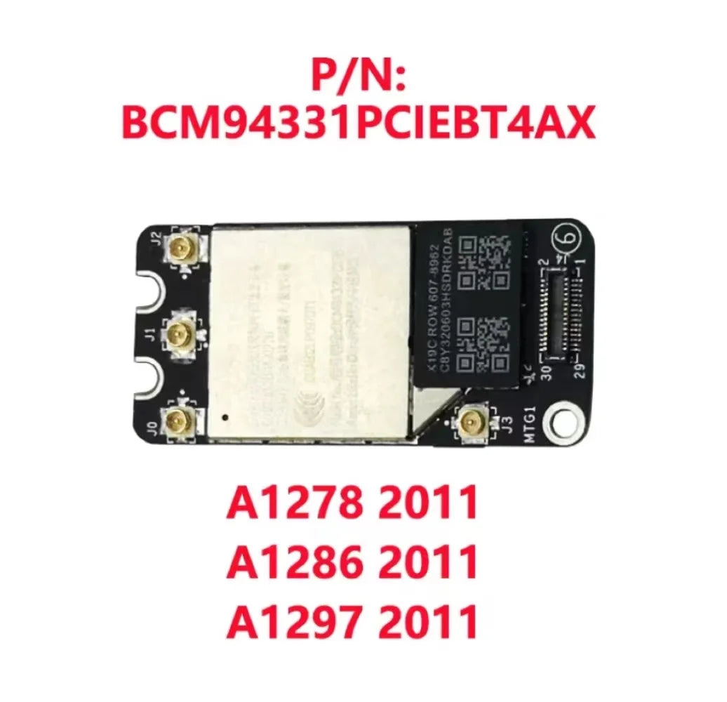 Original Bluetooth 3.0 4.0 WIFI Airport Card For Macbook Pro 13" 15" 17" A1278 A1286 A1297 2008 2009 2010 2011 2012