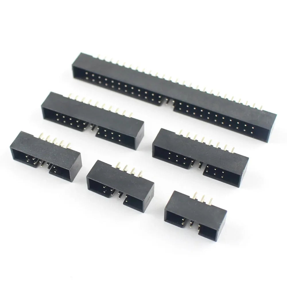 10pcs 2mm 2.0mm Pitch DC3 Male Connector 6 8 10 12 14 16 18 20 24 26 30 34 40 44 50 60 Pin DIP Straight Box Header IDC Socket