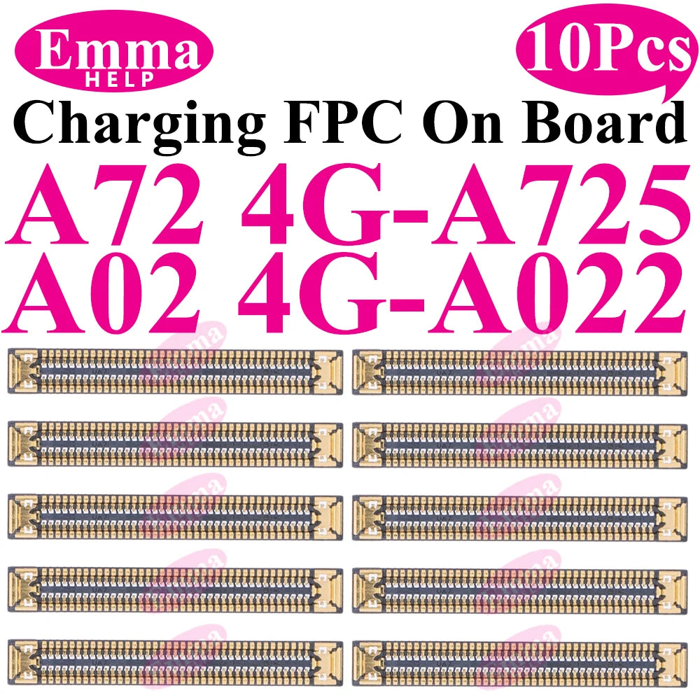 10cs USB Charging FPC Connector For Samsung A51 31 A71 A41 A21 A52 A32 A22 A12 A72 A02 Charger Plug On Board 78Pin Motherboard