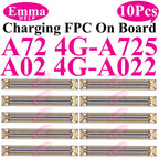 10cs USB Charging FPC Connector For Samsung A51 31 A71 A41 A21 A52 A32 A22 A12 A72 A02 Charger Plug On Board 78Pin Motherboard