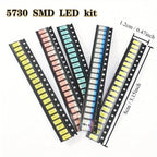 200pcs/lot SMD LED Diodes 0603 0805 1206 1210 5050 5730 High Brightness SMD LED Diodo Kit Green RED White Blue Yellow