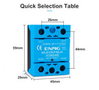ENMG Single Phase Solid State Relay 12-24VDC Control AC Small SSR Non-Contact Contactor SO9496 Flame Retardant Optical Isolation