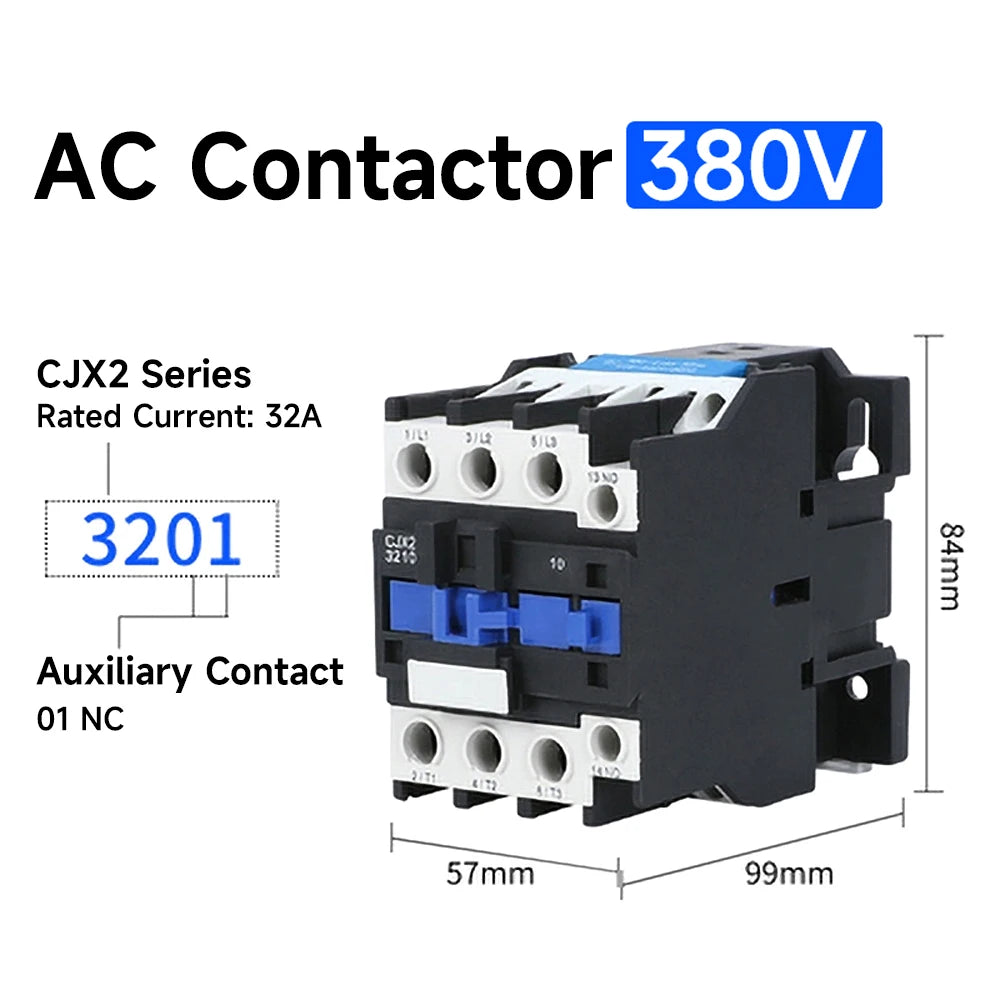 CJX2-3201 32A6511 Contact Relay 380V9511 220V AC Contactor 3210