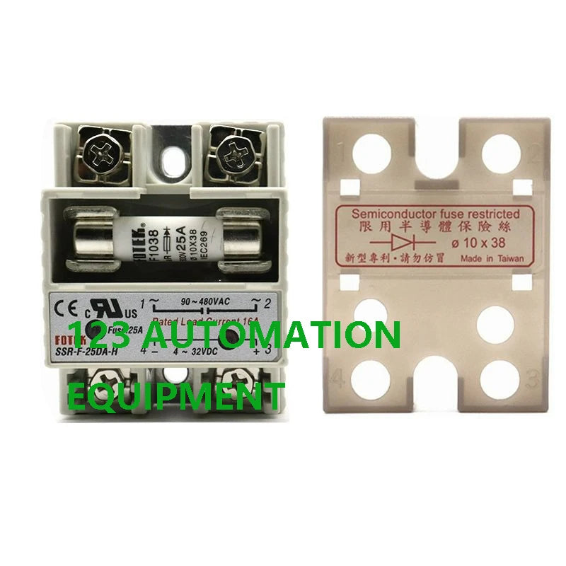 Authentic New FOTEK SSR-F-10DA 25DA 40DA 10DA-H 25DA-H 40DA-H  SCR-F-25LA 40LA 25LA-H 40LA-H Safe Type Small Solid State Relay