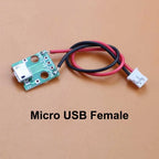 5pcs USB Adapter Cable PH2.0mm Terminal Micro USB Jack Type-C Charging Port 2P Strip Line Of Solder Joint Male Female Connector