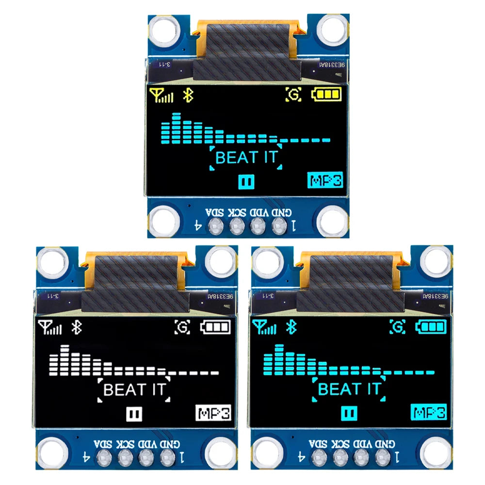 0.96 inch IIC Serial Yellow Blue OLED Display Module 128X64 I2C SSD1306 12864 LCD Screen Board GND VCC SCL SDA  for arduino