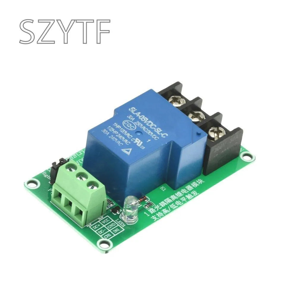 1 2 4 8 Channel Relay Module 30A With Optocoupler Isolation 5V 12V 24V Supports High And Low Triger Trigger
