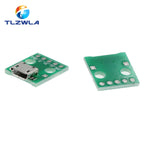 10PCS MICRO USB To DIP Adapter 5pin Female Connector B Type PCB Converter Breadboard Switch Board SMT Mother Seat